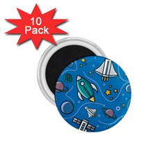 About Space Seamless Pattern 1 75  Magnets (10 Pack)  by Vaneshart