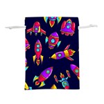 Space Patterns Lightweight Drawstring Pouch (M) Front