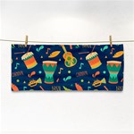 Brazil Musical Instruments Seamless Carnival Pattern Hand Towel Front