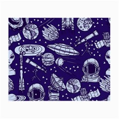 Space Sketch Seamless Pattern Small Glasses Cloth (2 Sides) by Vaneshart