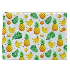 Tropical Fruits Pattern Cosmetic Bag (xxl) by Vaneshart