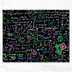 Math Linear Mathematics Education Circle Background Rectangular Jigsaw Puzzl by Vaneshart