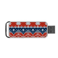 Vector Seamless Ornament Knitted Texture Portable Usb Flash (one Side) by Vaneshart