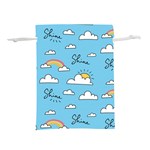 Sky Pattern Lightweight Drawstring Pouch (M) Front