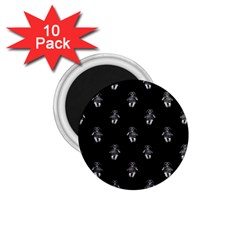 Creepy Skull Doll Motif Print Pattern 1 75  Magnets (10 Pack)  by dflcprintsclothing