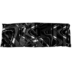 Black And White Intricate Geometric Print Body Pillow Case (dakimakura) by dflcprintsclothing