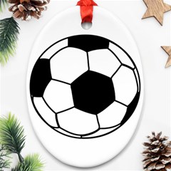 Soccer Lovers Gift Oval Ornament (two Sides) by ChezDeesTees