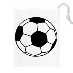 Soccer Lovers Gift Drawstring Pouch (4xl) by ChezDeesTees