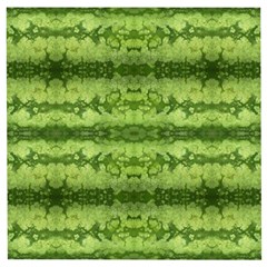 Watermelon Pattern, Fruit Skin In Green Colors Wooden Puzzle Square by Casemiro