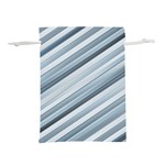 Modern Stripes Print Lightweight Drawstring Pouch (L) Front