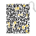 Letters-pattern Drawstring Pouch (4XL) Front