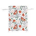 Seamless-vector-pattern-with-watermelons-mint Lightweight Drawstring Pouch (L) Back