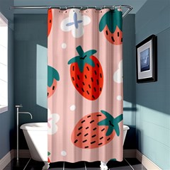 Strawberry Seamless Pattern Shower Curtain 36  X 72  (stall)  by BangZart