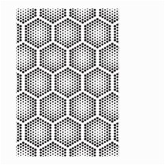 Halftone Tech Hexagons Seamless Pattern Small Garden Flag (two Sides) by BangZart