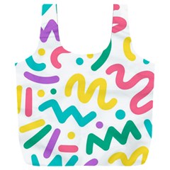 Abstract Pop Art Seamless Pattern Cute Background Memphis Style Full Print Recycle Bag (xxl) by BangZart