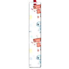 Cute Cartoon Robots Seamless Pattern Large Book Marks by BangZart