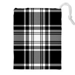 Pixel background design modern seamless pattern plaid square texture fabric tartan scottish textile Drawstring Pouch (5XL) Front