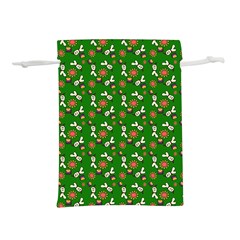 Clown Ghost Pattern Green Lightweight Drawstring Pouch (s) by snowwhitegirl