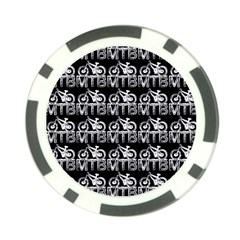Mountain Bike - Mtb - Hardtail And Dirt Jump 2 Poker Chip Card Guard by DinzDas