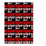 Just Killing It - Silly Toilet Stool Rocket Man Small Garden Flag (Two Sides) Back