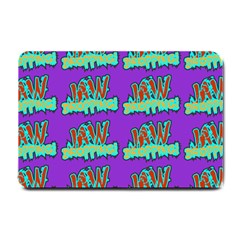 Jaw Dropping Comic Big Bang Poof Small Doormat  by DinzDas