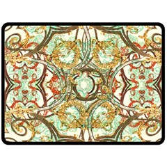 Multicolored Modern Collage Print Fleece Blanket (large)  by dflcprintsclothing