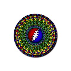Grateful Dead Rubber Round Coaster (4 Pack)  by Sapixe