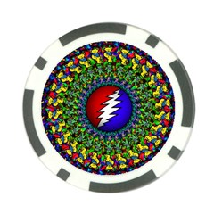 Grateful Dead Poker Chip Card Guard (10 Pack) by Sapixe