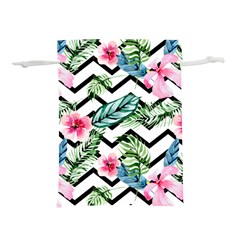 Tropical Zig Zag Pattern Lightweight Drawstring Pouch (s) by designsbymallika