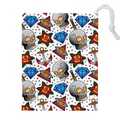 Full Color Flash Tattoo Patterns Drawstring Pouch (4xl) by Amaryn4rt