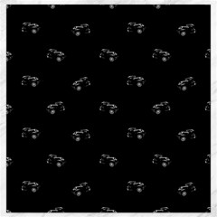 Vintage Car Motif Print Pattern Canvas 16  X 16  by dflcprintsclothing