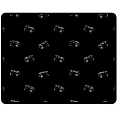 Vintage Car Motif Print Pattern Fleece Blanket (medium)  by dflcprintsclothing