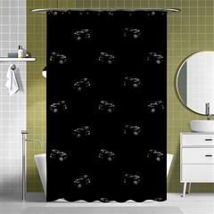 Vintage Car Motif Print Pattern Shower Curtain 48  X 72  (small)  by dflcprintsclothing