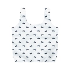 Vintage Car Motif Prin Pattern 2001 Full Print Recycle Bag (m) by dflcprintsclothing