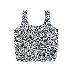 Vector-eclectic-fabric-seamless-pattern-animal-background-with-baroque-ornament Full Print Recycle Bag (S) Back