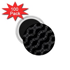 Black And White Geo Print 1 75  Magnets (100 Pack)  by dflcprintsclothing