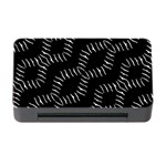 Black And White Geo Print Memory Card Reader with CF Front