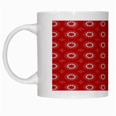 Red Kalider White Mugs by Sparkle
