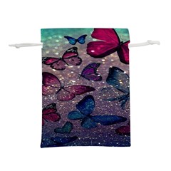 Glitter Butterfly Lightweight Drawstring Pouch (m) by Sparkle