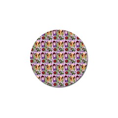 Purple Glasses Girl Pattern Lilac Golf Ball Marker (4 Pack) by snowwhitegirl