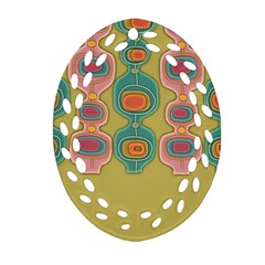 Americana 2 Oval Filigree Ornament (two Sides) by emmamatrixworm