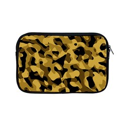 Black Yellow Brown Camouflage Pattern Apple Macbook Pro 13  Zipper Case by SpinnyChairDesigns
