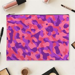 Pink And Purple Camouflage Cosmetic Bag (xl) by SpinnyChairDesigns