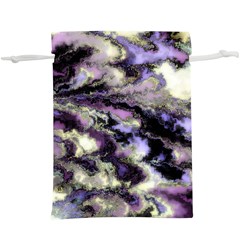 Purple Yellow Marble  Lightweight Drawstring Pouch (xl) by ibelieveimages