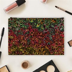 Stylish Fall Colors Camouflage Cosmetic Bag (large) by SpinnyChairDesigns
