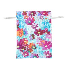 Cosmos Flowers Lightweight Drawstring Pouch (m) by DinkovaArt
