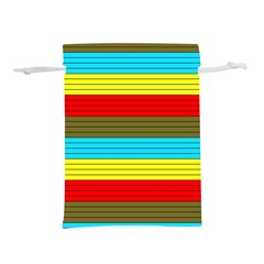 Multicolor With Black Lines Lightweight Drawstring Pouch (l) by tmsartbazaar