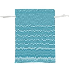 Boho Teal Stripes  Lightweight Drawstring Pouch (xl) by SpinnyChairDesigns