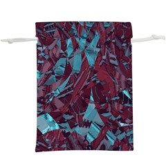 Boho Teal Wine Mosaic  Lightweight Drawstring Pouch (xl) by SpinnyChairDesigns
