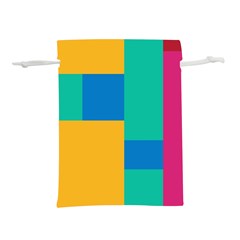 Squares  Lightweight Drawstring Pouch (l) by Sobalvarro